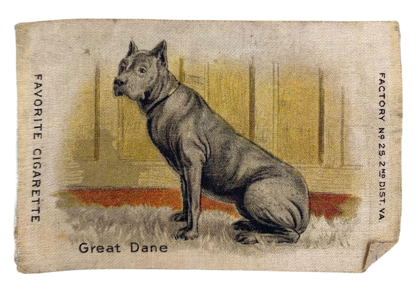 10 pc Early ZIRA & FATIMA Cigarette Dog & Bird Tobacco Silk Collection (1 of 9)