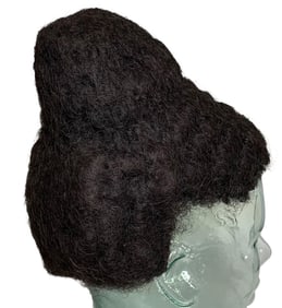 Rare Early Victorian Era Human Hair Hand Sewn Formal Coiffure Ladies Wig