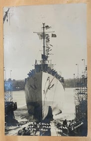 117 pc WWII era 1940s US Navy Soldier Postcard Scrapbook