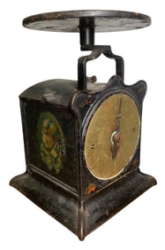 Victorian Era Cast Iron & Brass Turnbull's Family Counter Scale, Landers, Frary & Clark Houseware Co