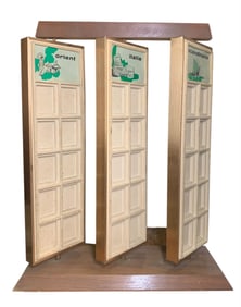 Mid Century Revolving Countertop Jewelry Display