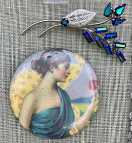 29 pc Antique to Vintage Sparkling Blue Costume Jewelry Collection