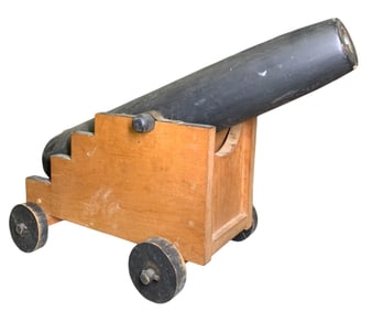 Handmade Vintage Wooden Naval Signal Cannon Replica