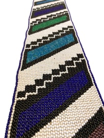 Early Ndebelle South African Nyoga Tribal Glass Beaded Bridal Train