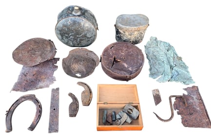 Gold Rush Era Fort Benton Stagecoach Stop Gold Mining Boom Town Dug Relic Collection