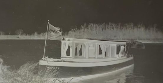Four c1900 Lake Erie Sailboat & Pleasure Boat Kelly's Island Antique Glass Plate Negatives