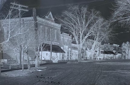 Four c1890-1900 Berling Heights Ohio Small Town Antique Glass Plate Negatives