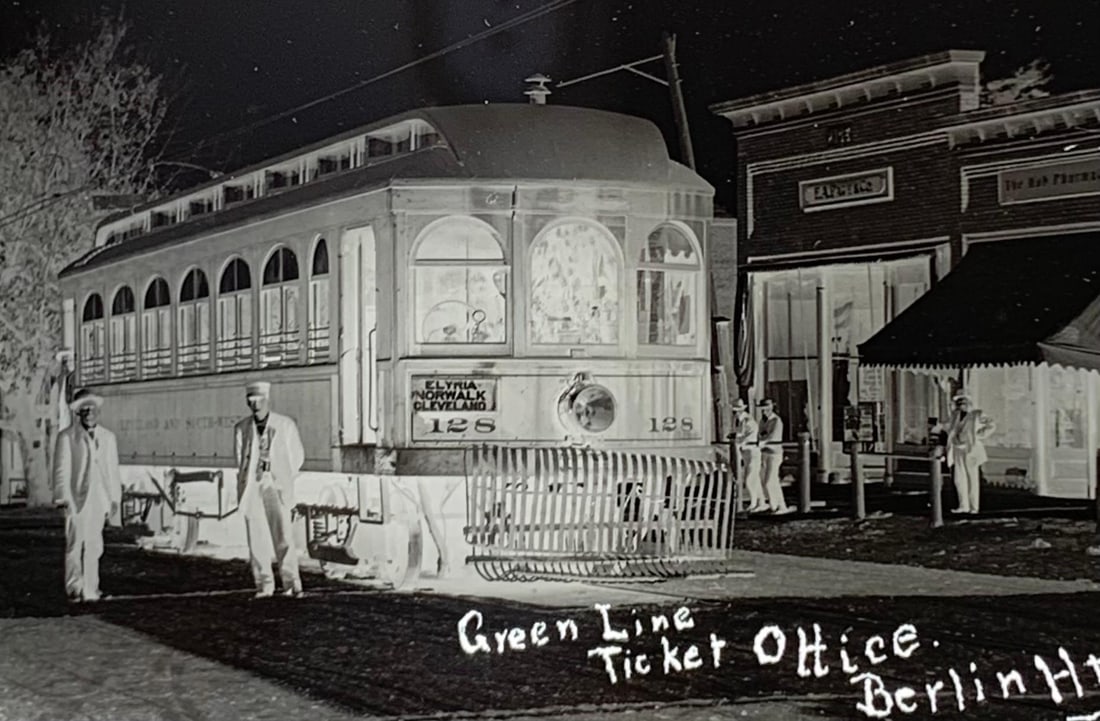 4 c1900 Berlin Heights Ohio Glass Plate Negatives & Tin Type Photo Collection: Trolley Car, Baseball (1 of 10)