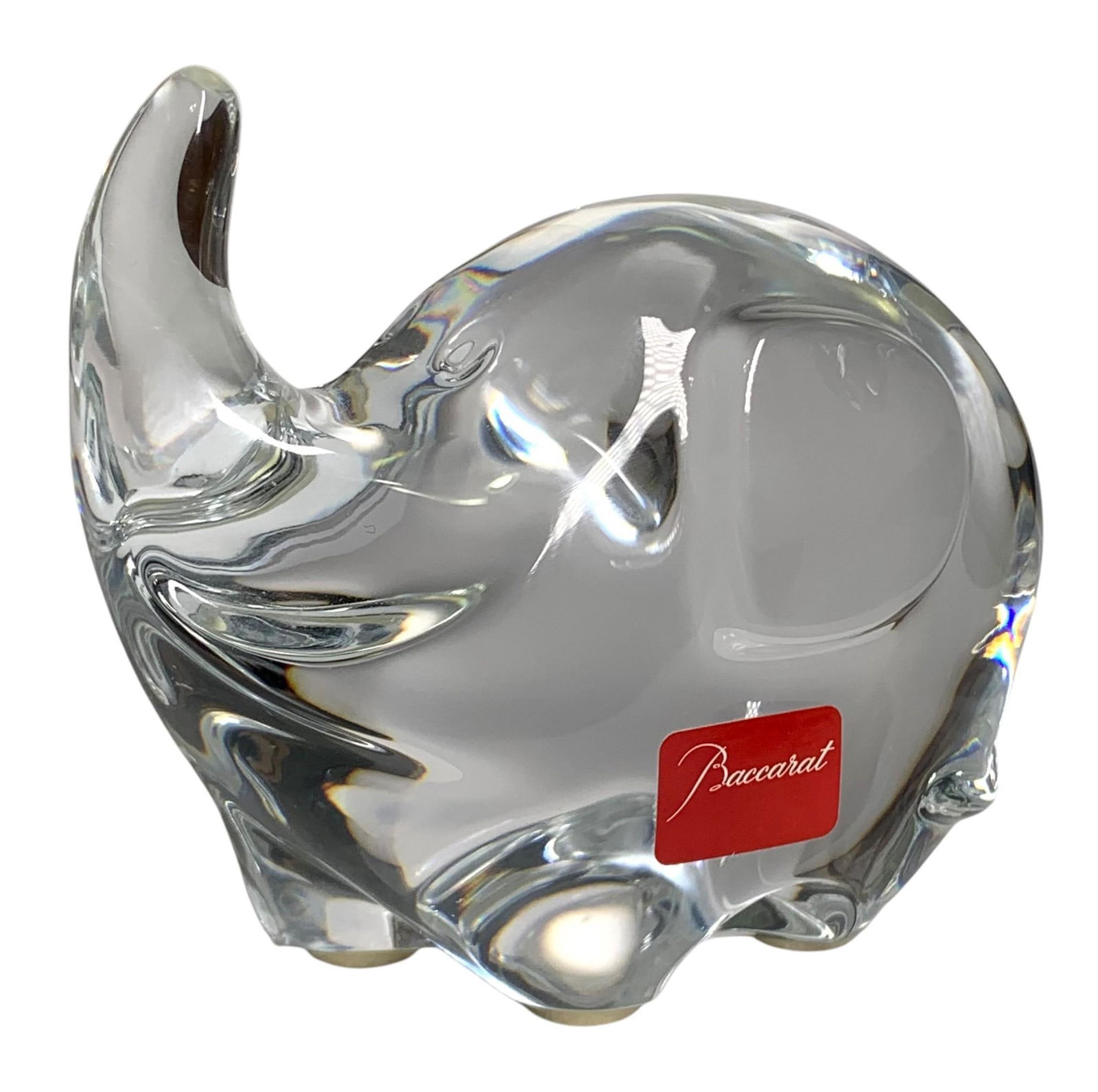French Baccarat Fine Crystal Elephant Sculpture with the Baccarat Box (1 of 11)