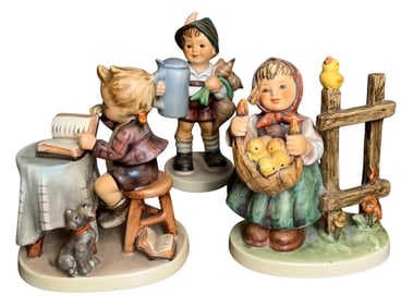 3 West Germany Goebel Hummel Figurines: #306, #87, #385