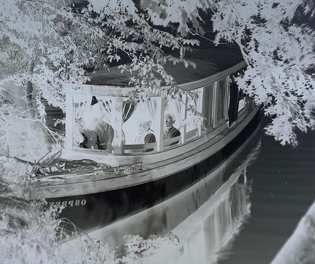 4 c1900 Lake Erie Islands Nautical Pleasure Boat Photography Antique Glass Plate Negatives (1 of 10)