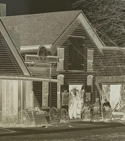 5 c1900 Berlin Heights Ohio Small Town Photography Glass Plate Negatives: F Martin Carriage Shop
