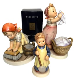 Three West Germany & Germany Goebel Hummel Figurines:  #321/I, #363 & #727 with Box