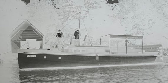 4 c1900 Lake Erie Islands Nautical Boat & Island Pier Photography Glass Plate Negatives