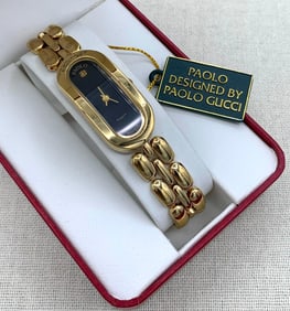 Fine Paolo Gucci Designed Ladies Quartz Wristwatch with Box