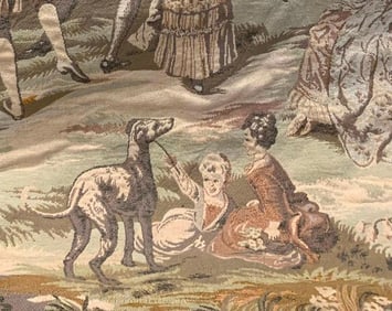 Large Opulent French Provincial Garden Party Jacquard Wall Tapestry