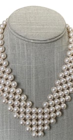 Glamorous 16 pc Vintage Faux Pearl Costume Jewelry Collection
