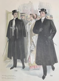 1911-1912 Fall & Winter Fashions E D V Price & Co Men's Tailor Clothing Store Antique Garment Book