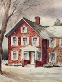 Artisan RITA NIST Signed Original Framed Watercolor Art