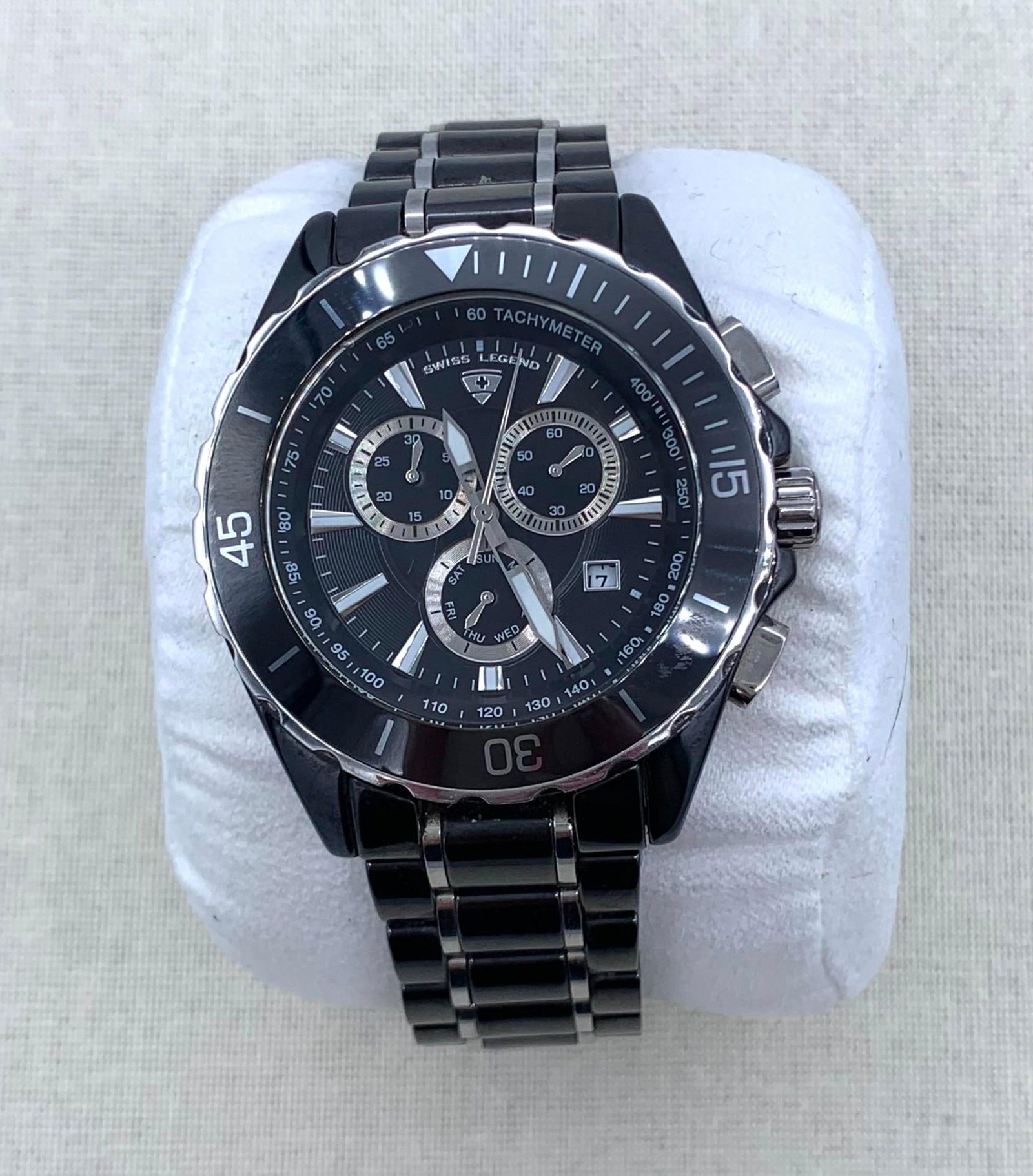 Men's Swiss Legend High Grade Ceramic Tachymeter Wristwatch (1 of 9)