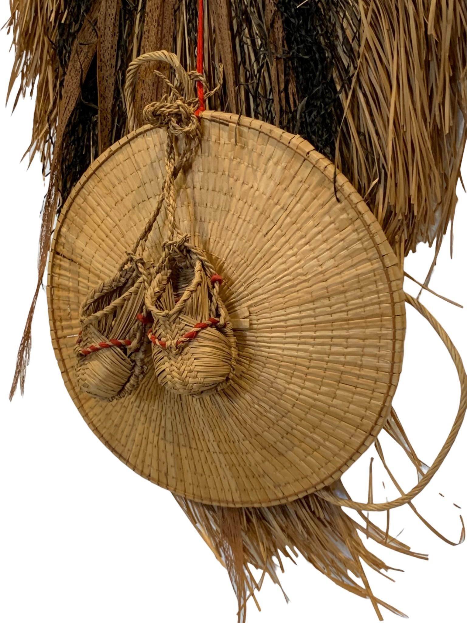 Japanese Child Size Woven Grasses Rain Cape, Hat & Shoes (1 of 7)