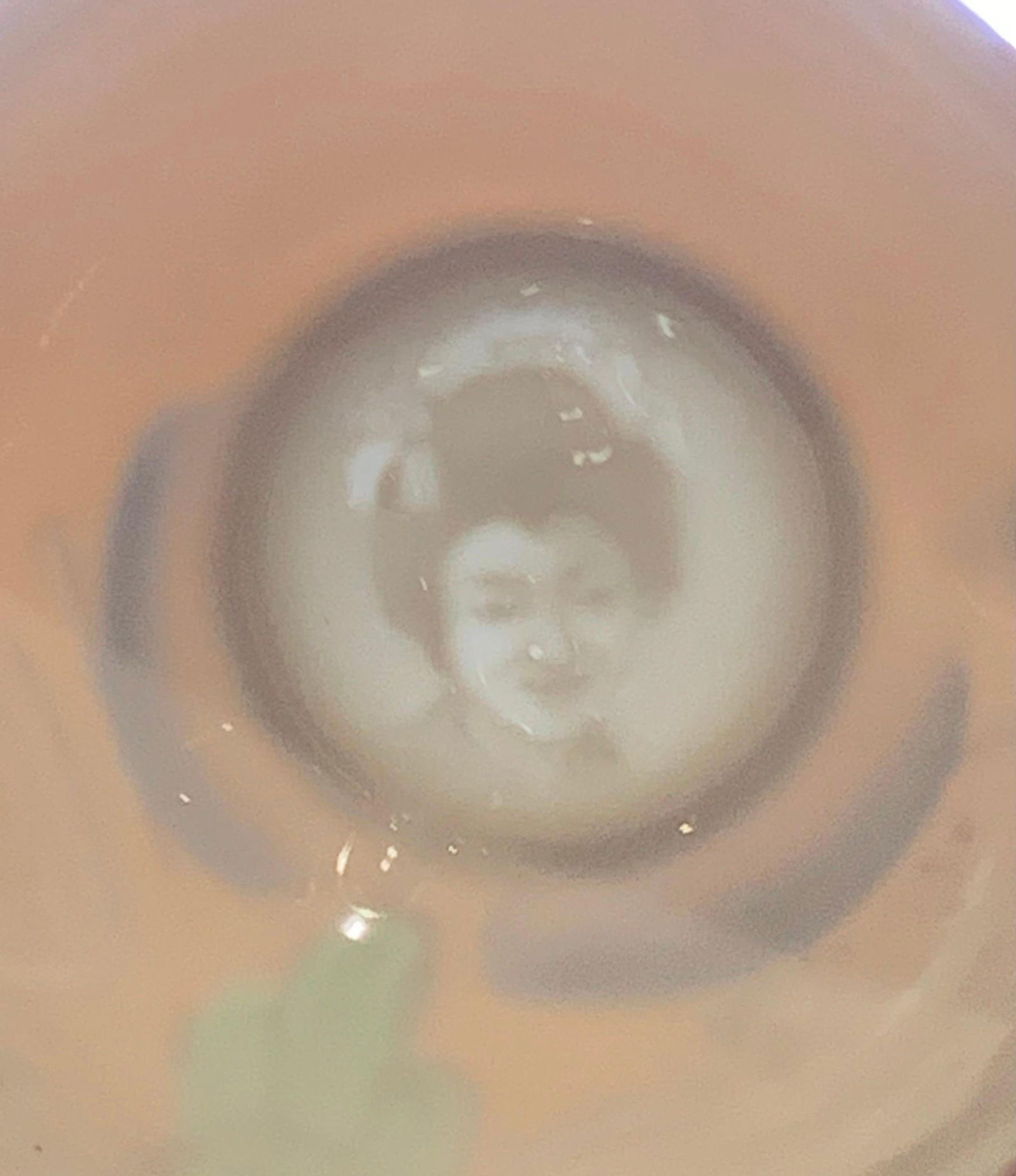 21 pc 1920s Geisha Lithopane Peach Lusterware Japanese Fukagawa Eggshell Porcelain Cup Tea Set (1 of 19)