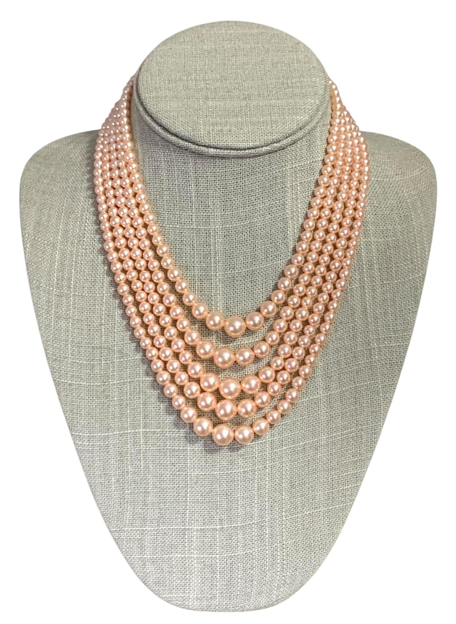 20 pc Vintage Apricot & Cream Freshwater & Faux Pearl Costume Jewelry & Beaded Handbag Collection (1 of 18)