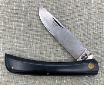 Leo D. Sackett's Vintage CASE XX USA #2138 Carbon Steel Blade Sodbuster Pocket Knife