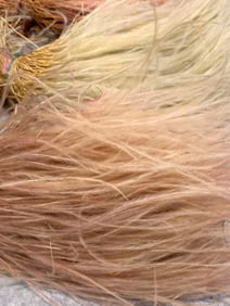 8 Bundles of Antique Pastel Dyed Millinery Hat Decorating Plumes