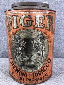 Tiger Tobacco Tin