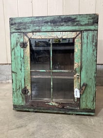 Small primitive painted cabinet