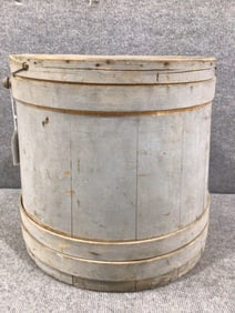 Large painted Firkin bucket