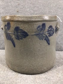 Decorated 2gal stoneware jar