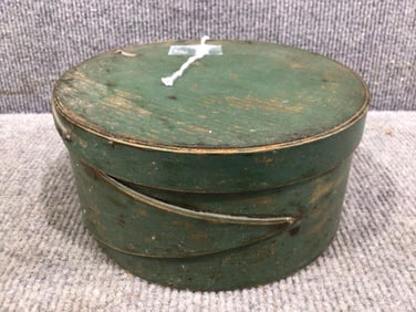 Great Small green painted Shaker pantry box