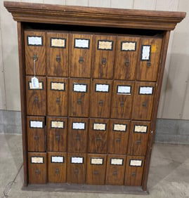 Early Oak 24-drw Country Store Cabinet