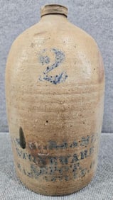 J.A.S. Benjamin Stoneware Depot 2gal jug