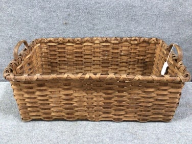 Great primitive 2-handled gathering basket