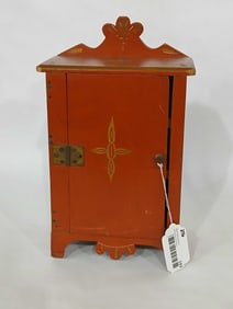 Small detailed painted Child's cabinet