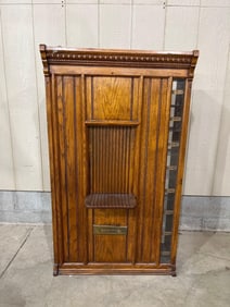 Outstanding early Post Office Tellers cabinet
