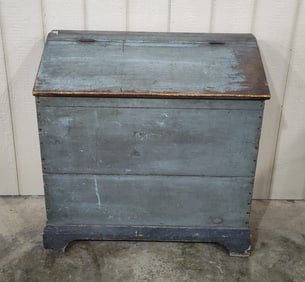Primitive painted feed bin