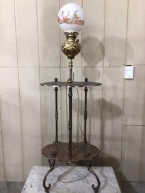 Fancy B&H 2-tiered Piano Dloor Lamp