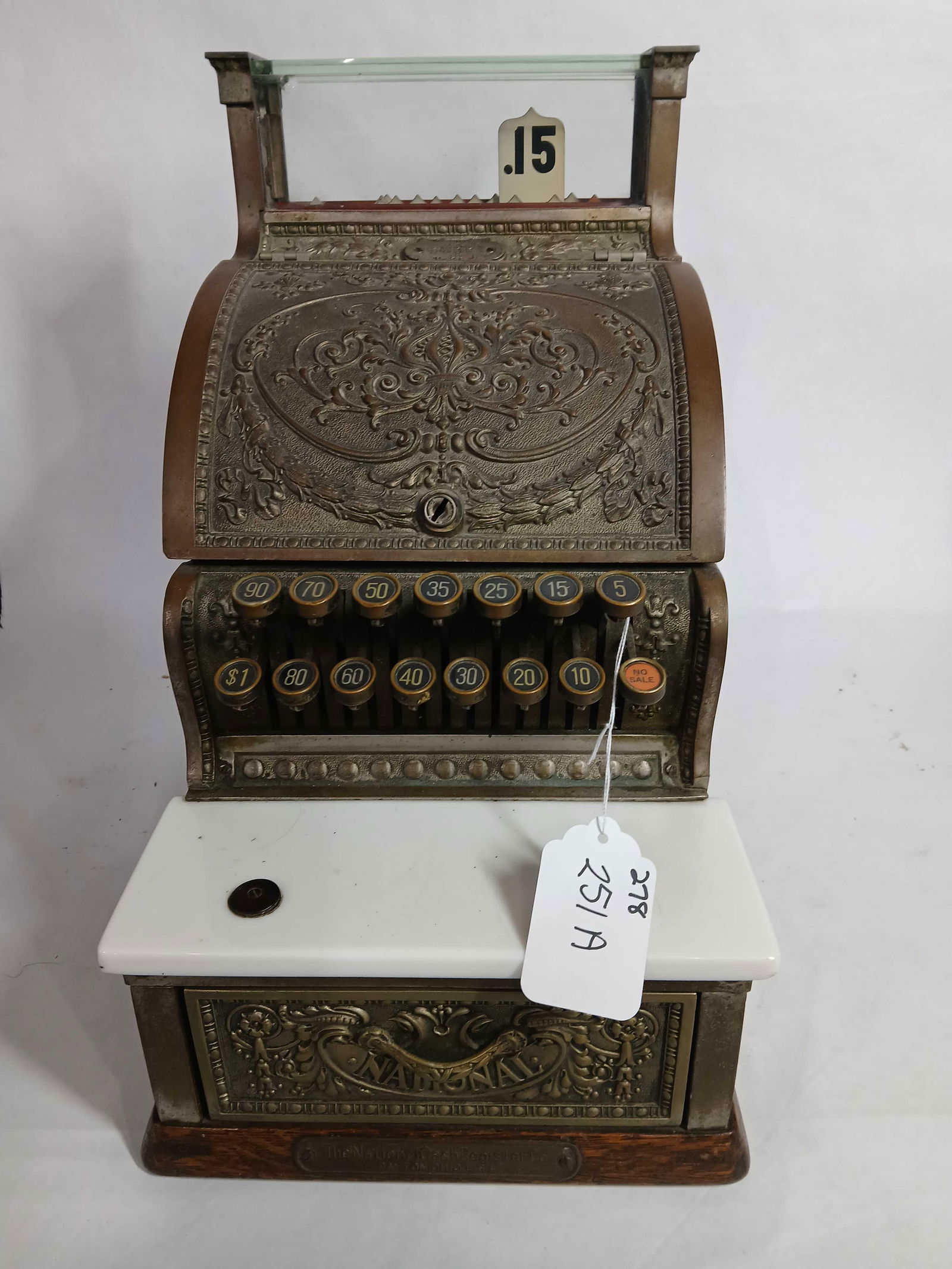 Great ornate brass National Candy Store register (1 of 8)