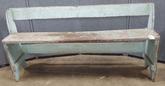 Primitive painted bench