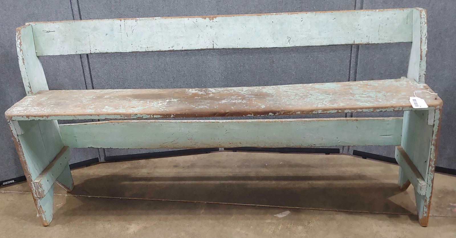 Primitive painted bench (1 of 7)