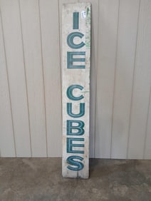Early painted Ice Cubes Country Store sign