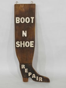 Boot N Shoe Repair wooden trade sign