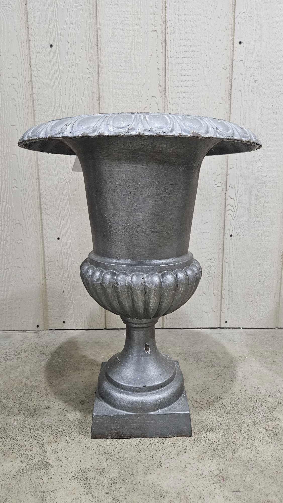 Large French 24" cast iron urn (1 of 5)