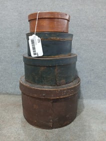 Outstanding set of 4 painted pantry boxes