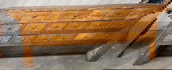 Awesome 15-drw Country Store Mercantile Counter