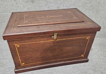 Small chest signed C.J. Theimer
